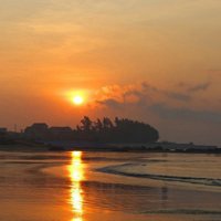 海边日出头像图片