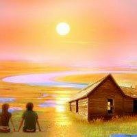 海边日出头像图片