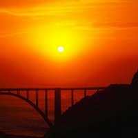 海边日出头像图片