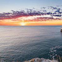 海边日出头像图片