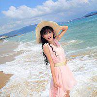 海边远景头像女生