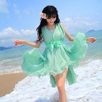 海边远景头像女生