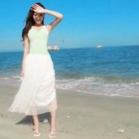 海边远景头像女生