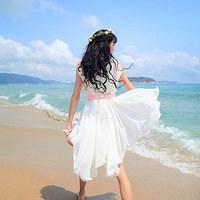 海边远景头像女生