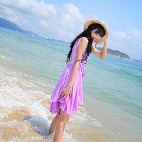 海边远景头像女生