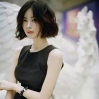 短发卷发头像女生