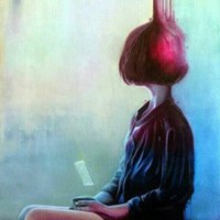 短发卷发头像女生