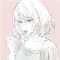 短发头像女卡通可爱