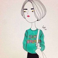 短发头像女卡通可爱