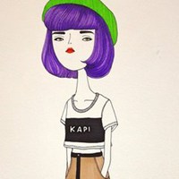 短发头像女卡通可爱