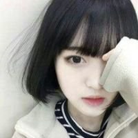 短发头像女生高冷黑白