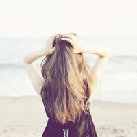 短发美女头像背影图片气质