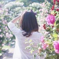 短发美女头像背影图片气质