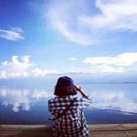 短发美女头像背影图片气质