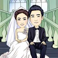 结婚头像一男一女