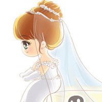 结婚头像一男一女分开