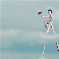 结婚头像一男一女分开