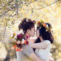 结婚头像一男一女分开