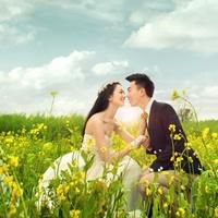 结婚头像一男一女分开