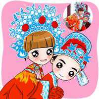 结婚头像一男一女卡通