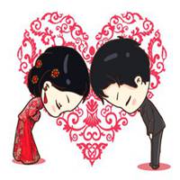 结婚头像情侣动漫图片