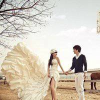 结婚头像情侣婚纱礼服