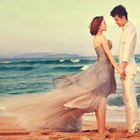 结婚头像情侣婚纱礼服
