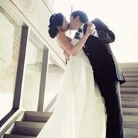 结婚头像情侣婚纱礼服