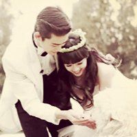 结婚头像情侣婚纱礼服