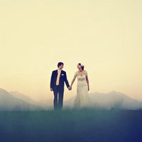 结婚头像情侣婚纱礼服