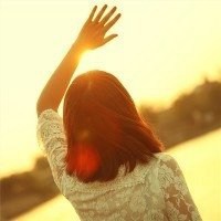 背影头像女生唯美漂亮短发