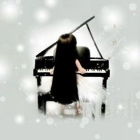 钢琴头像图片头像女生