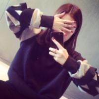 高领毛衣遮脸头像女