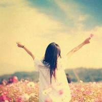 黄昏头像女生背影