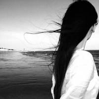 黄昏头像女生背影