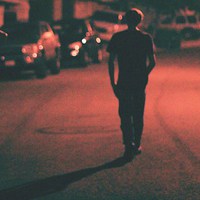 黄昏头像男生背影