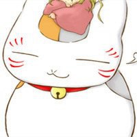 卡通招财猫头像图片