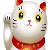 卡通招财猫头像图片