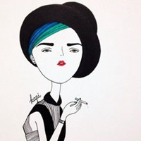 可爱短发头像卡通