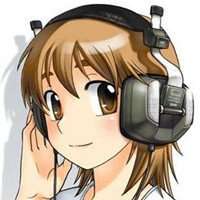 听歌头像动漫图片