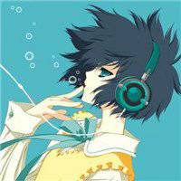 听歌头像动漫图片