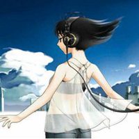 听歌头像动漫图片