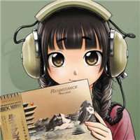 听歌头像动漫图片