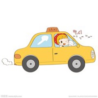 坐在车里的女生头像