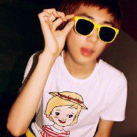 墨镜头像男卡通