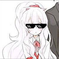 墨镜头像男卡通