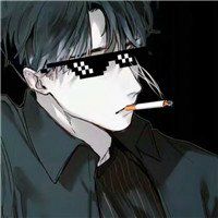墨镜头像男卡通