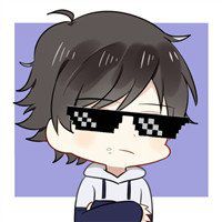 墨镜头像男卡通