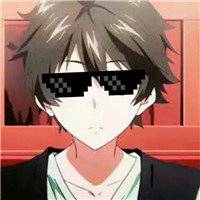 墨镜头像男卡通