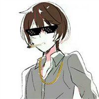 墨镜头像男卡通